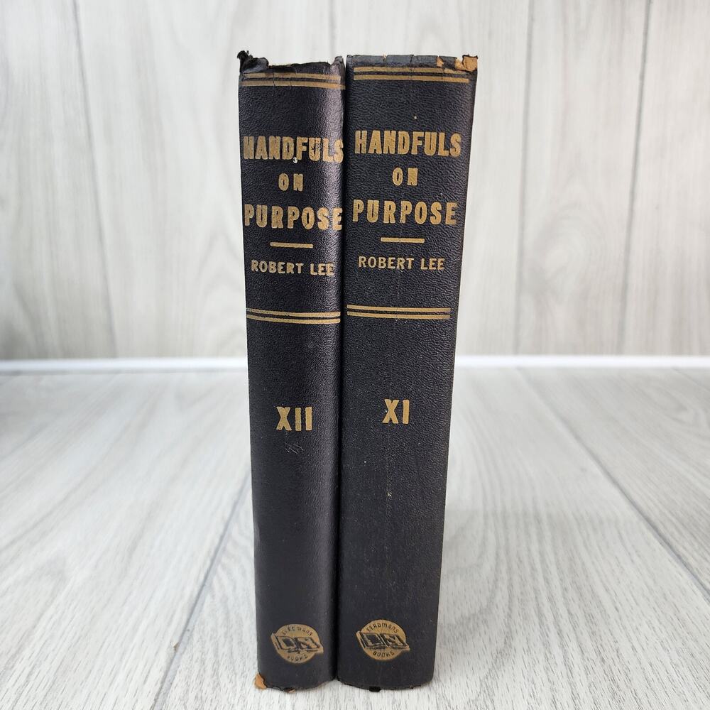 (2) Vintage Books: 1943-45 Handfuls on Purpose Vol XI & XII Robert Lee Religious